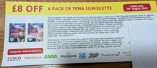 Coupon tena silhouette for sale  PETERBOROUGH