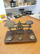 Vintage mahogany brass for sale  BIDEFORD