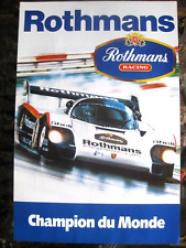 Affiche rothmans porsche d'occasion  Saint-Maur-des-Fossés