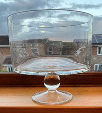 Glass fruit bowl for sale  ROTHERHAM