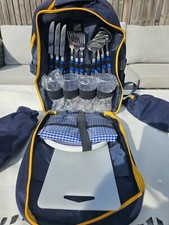 Picnic backpack blue for sale  CRAWLEY
