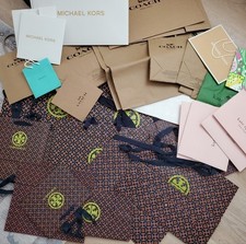 Lote enorme sortido de sacos de presente/compras de designer, caixas e papel tissue comprar usado  Enviando para Brazil