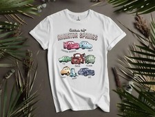 Camiseta unissex masculina feminina Disney Pixar Cars Group elenco de camiseta K276 comprar usado  Enviando para Brazil