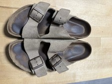Sandálias Birkenstock Arizona camurça pedra acastanhada UE 39 comprar usado  Enviando para Brazil