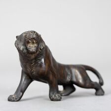 Bronze okimono tiger for sale  LONDON