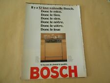 1981 advert bosch d'occasion  Expédié en Belgium