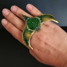Bague moderniste émaux d'occasion  Saint-Cloud