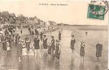 Cpa animée voyagée d'occasion  Le Mans