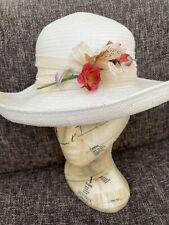 Vintage cream hat for sale  ROMFORD