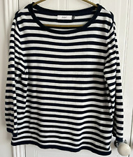 navy white striped jumper for sale  CAMBRIDGE