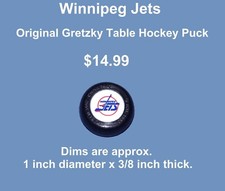 Winnipeg jets puck for sale  South Elgin