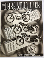 FRANCIS BARNETT KESTREL FALCON CRUISER 1953 ANÚNCIO DE MOTOCICLETA VINTAGE comprar usado  Enviando para Brazil