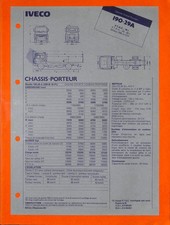 IVECO GRANDS ROUTIERS / 190-29 A / CHASSIS PORTEUR / FICHE 1982 comprar usado IVECO GRANDS ROUTIERS / 190-29 A / CHASSIS PORTEUR / FICHE 1982 comprar usado  Enviando para Brazil