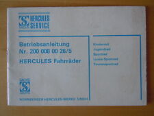 Hercules betriebsanleitung 198 gebraucht kaufen  Wiesloch
