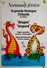 Affiche normandy ferries d'occasion  La Courtine