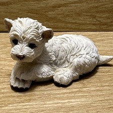 Estatueta de resina vintage West Highland White Terrier filhote cachorro exclusivo realista comprar usado  Enviando para Brazil