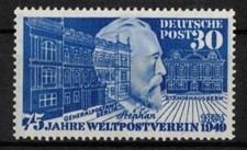 1949 Bund; 30 Pf UPU Stephan, postfrisch/MNH, MiNr. 116, ME 70,- comprar usado 1949 Bund; 30 Pf UPU Stephan, postfrisch/MNH, MiNr. 116, ME 70,- comprar usado  Enviando para Brazil