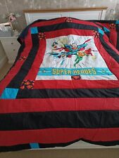 Superman patchwork quilt for sale  LONGFIELD