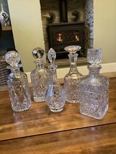Collection crystal decanters for sale  BARNSLEY