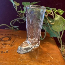 Bota CowBoy Shot vidro transparente. Sem imperfeições também use para palitos de dente! comprar usado  Enviando para Brazil