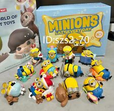 Autêntico POP MART Minions Lazy Every Day caixa cega figura confirmada brinquedo fofo comprar usado  Enviando para Brazil