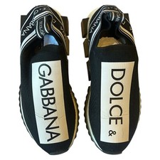 Tênis Dolce & Gabbana Preto Branco Slip On Sorrento EU38.5/US5.5 1490usd comprar usado  Enviando para Brazil