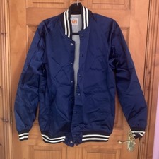 Blue satiny bomber for sale  LAMPETER