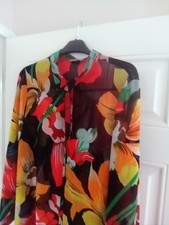 Bright flowered blouse for sale  NEWPORT