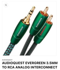 Audioquest evergreen 3.5mm for sale  WEMBLEY