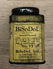Vintage bisodol tin for sale  SOUTHAMPTON