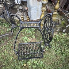 Antiga máquina de costura Singer Treadle peças de base de ferro fundido roda e pedal  comprar usado  Enviando para Brazil
