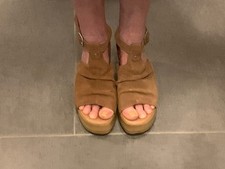 Plateau sandalen blockabsatz gebraucht kaufen  Bad Kreuznach
