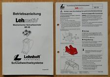 Lehnhoff ms08 schnellwechselsy gebraucht kaufen  Hamburg