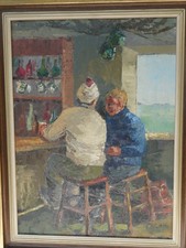 Vintage oil painting for sale  CHERTSEY