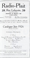 1926 catalogue radio d'occasion  Danjoutin