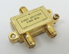 Divisor de sinal 2 vias 5-900 MHz banhado a ouro cabo antena de TV Recoton V304 novo, usado comprar usado  Enviando para Brazil