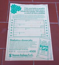Pubblicita stassen italiana usato  Settimo Torinese