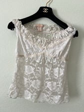 FOREVER 21 LINDO TOP DE FESTA DE VERÃO DE CROCHÊ BRANCO NOVO comprar usado  Enviando para Brazil