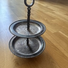 Etagere silber zweitstöckig gebraucht kaufen  Frechen