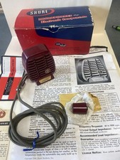 Microfone de cristal vintage vermelho 710A Rex Shure com caixa + papéis comprar usado  Enviando para Brazil