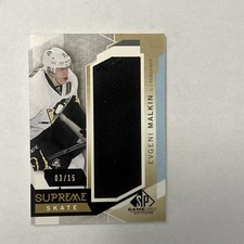 2015-16 UD SP Jogo Usado Supreme Skate Evgeni Malkin 15/03, usado comprar usado  Enviando para Brazil