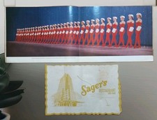 Uau! 1948 RADIO CITY ROCKETTES Livro de Programa e SAGERS Bar Restaurante Placemat, usado comprar usado  Enviando para Brazil