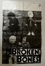 Usado, BROKEN BONE - PÔSTER PROMOCIONAL ORIGINAL DA TURNÊ ALEMÃ REINO UNIDO Punk 33x20 década de 1980 comprar usado  Enviando para Brazil