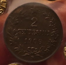 Moneta centesimi 1906 usato  Olbia