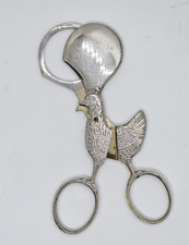 Usado, tesoura antiga em forma de frango cozido cobertura de ovos prata metal século XX comprar usado  Enviando para Brazil