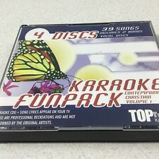 Karaoke Bar Funpack 4 Discs CD Contemporary Christian Volume 1 Sing Along Music comprar usado  Enviando para Brazil