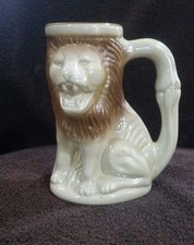 Porcelana Monte Siao BRASIL~CANECA LEÃO 3D~EUC RARA L@@K, usado comprar usado  Enviando para Brazil