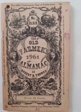 Old 1961 Farmers Almanac ** Fascinating Reading  comprar usado  Enviando para Brazil