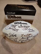 Usado, NFL HALL OF FAMERS ASSINADO FUTEBOL 21 ASSINATURAS veja descrição para lista...  comprar usado  Enviando para Brazil