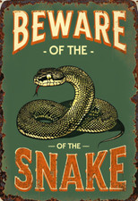 Beware snake metal for sale  DUNSTABLE
